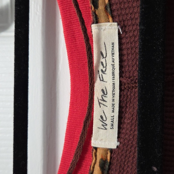 Free People Bright Side Thermal Top Vino Combo | Size Medium - Picture 4 of 5